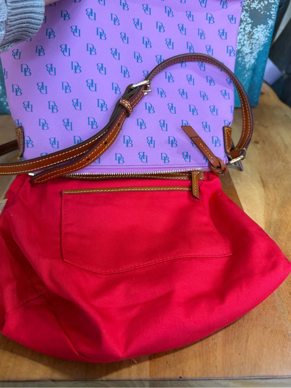 Dooney‎ & Bourke Whimsical Vintage Y2K Gretta Crossbody Purple/Blue EVC
